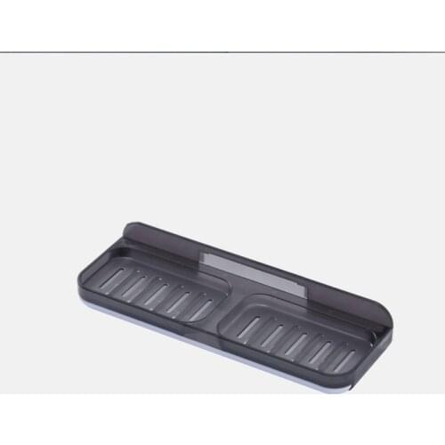 Creative Double Wall-mounted Non-porous Soap Box Drainage Sponge Rack Shampoo Storage Rack Bathroom Accessories Toiletries