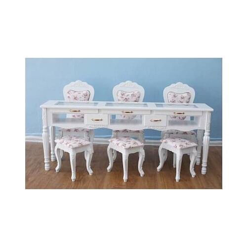 Paint nail table nail table single double triple nail shop table European special nail table and chair set