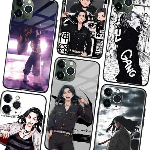 Keisuke Baji Tokyo Revengers Manga Anime Soft TPU Glass Phone Case for IPhone SE 6s 7 8 Plus X Xr Xs 11 12 Mini Pro Max Samsung