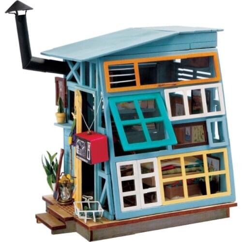 New arrival Creative DIY Assembling wooden house,art house ,funny christmas gift birthday gift