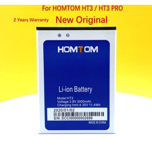 New Original 3000mAh Battery For Homtom HT3 / HT3 Pro Smart Mobile phone In Stock With Tracking Number