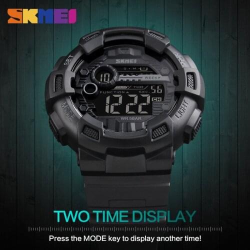 New Reloj Deportivo Clock Men Watches Sports Waterproof Back Light LED Digital Watch Chronograph Shock Double Time Wristwatches