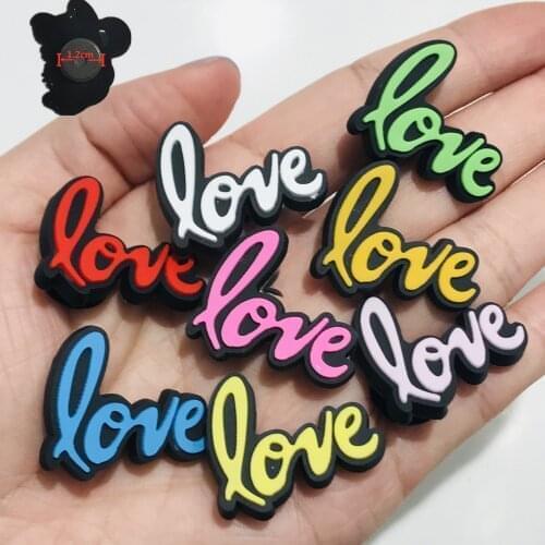1PCS PVC Colorful Cute Cartoon Letter Fridge Magnets Love Kiss Miss Baby Refrigerator Magnetic Sticker Souvenir Gifts Stationery