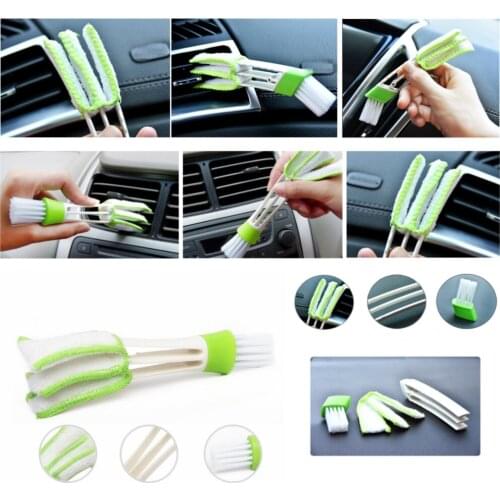 2PCS Car Air Conditioner Vent Outlet Cleaning Brush SLIT Cleaner Duster Brush for Honda Pilot Insight HR-V CR-V Odyssey Jazz Fit