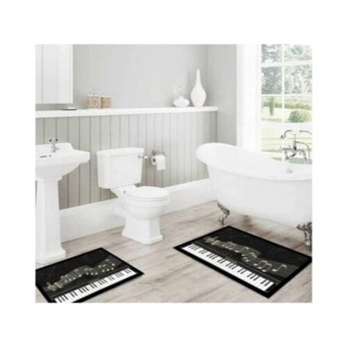 Elephant 2 Piece Bath Mat Set Toilet Seat Set