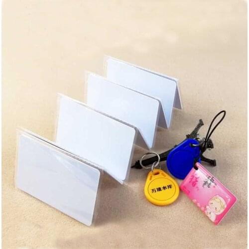 200pcs/lot 125khz RFID Hitag 2 blank white card ISO11784/85 read-write LF RFID cards/tag for identity recognitiong