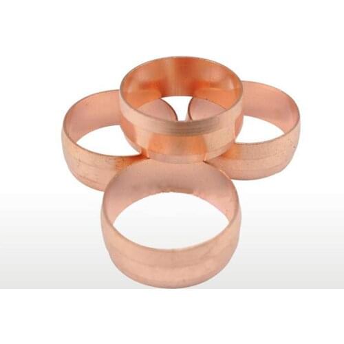 5 PCS Fit 28mm Tube OD CopperFerrule Ring For Compression Union 5 PCS Fitting Water Gas Oil