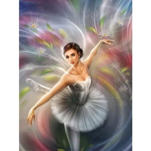 5D DIY Diamond Painting Ballerina Dancer Girl Diamond Mosaic Bedroom Decor Diamond Embroidery Cross Stitch figure Pictures Craft