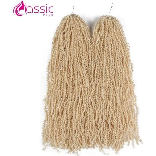 613 Blonde Hair Bundles Crochet Hair Highlight Colored Crochet Braids 20 Inch Afro Kinky Twist Hair Extensions 2 Strands Hair