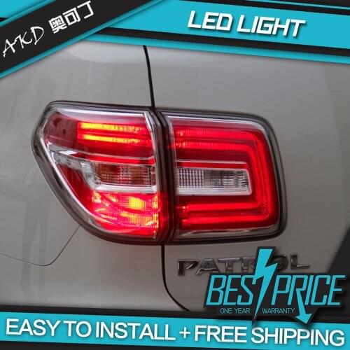 AKD Car Styling for Nissan Patrol Tail Lights 2012-2018 Tourle LED Tail Lamp LED DRL Brake Signal Reverse auto Accessories