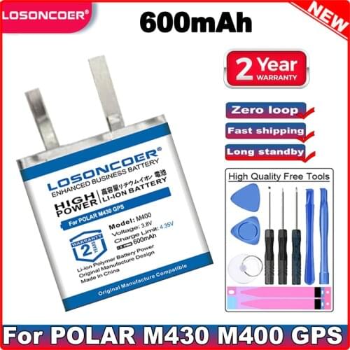 600mAh Replacement Sports Watch Battery For POLAR M430 M400 GPS Sports Watch Battery