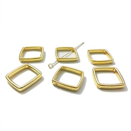 STENYA Accessories Squar Shape Acrylic Beads Jewelry Findings Necklace Bracelet Bangles Connector Clasps Spacer Slide Charms Diy