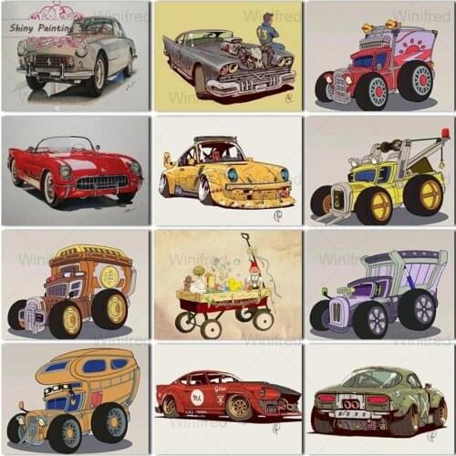 Full Square/Round 5D DIY Diamond Painting Car Diamond Embroidery Auto Mosaic Picture of Rhinestone Art Cross Stitch Home Decor