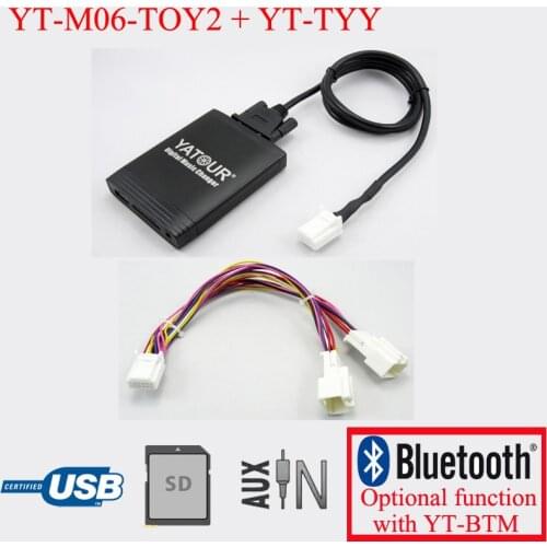 Yatour car MP3 player for Toyota Vitz Camry RAV4 Venza Sienna Highlander 6+6pin radios
