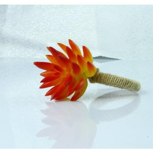 Free Shipping Elegant Artificial Plant Napkin Ring Holder 10 Pcs qn21011407