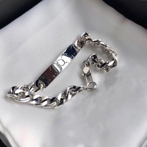 TIF 925 sterling silver bracelet, exquisite workmanship, classic micro-scale fashion gift Original Classic LOGO Jewelry gift