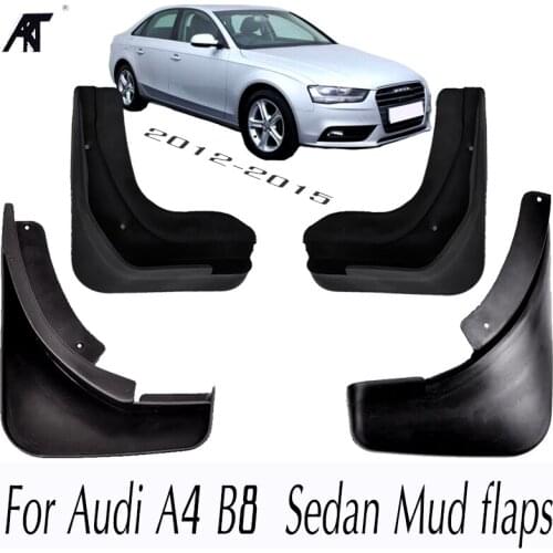 Mud Flaps For Audi A4 B8 2012 2013 2014 2015 Sedan Mudflaps Splash Guards Car Mud Flap Front Rear Mudguards Fender Accessories