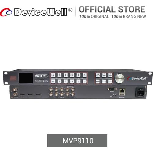 DeviceWell MVP9110 10-Screen 4K SDI 2-CH HDMI-compatible 2-CH AV Input 2-CH 3-CH HDMI-compatible Output SDI Multiviewer