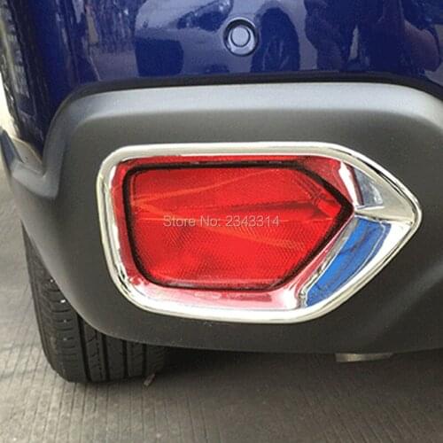 For Subaru Outback 2015-2019 ABS Car Exterior Refit Accessory Chrome Tail Fog Lamp Rear Foglight Sticker Bumper Garnish Strip