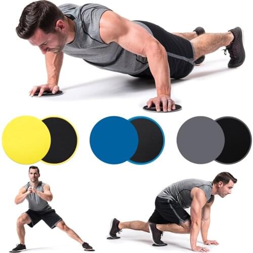 2Pieces Dual Sided Gliding Slider Exercise Core Gliders Gliding Discs Sliding Plate For Home Outdoor Workout Sports Equipment