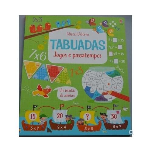 Parent Child Kids Portuguese Book Early Education Maths Knowledge Hardcover Exercise Libros Book Age 6 up
