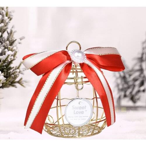 Mini Vintage Hollow Birdcage Candy Box with Tassel Chocolate Gift Box For Baby Shower Birthday Wedding Party Super Cute Gift Box