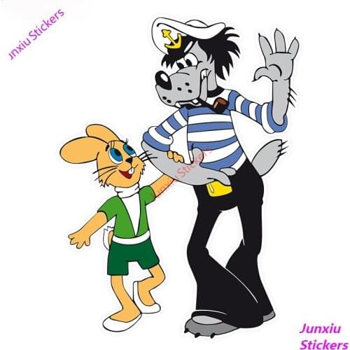 Cartoon Animation Well, Okay Funny Colorful Car Stickers for Bumper Laptop Refrigerator Wall Removable Decal KK14x10cm