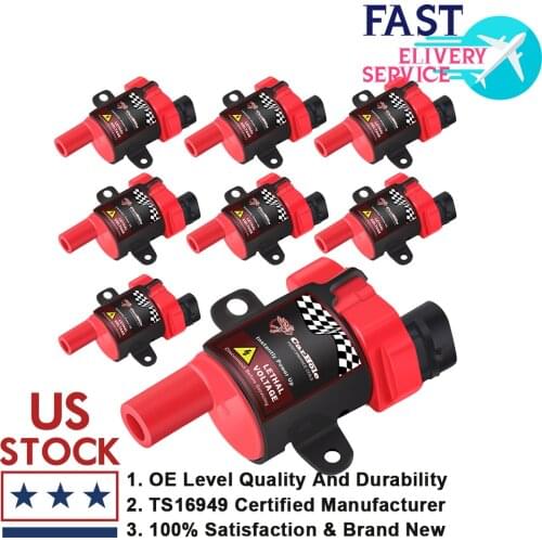 Set Of D585 Ignition Coil 8 Pack For Chevrolet Silverado GMC LS1 LS3 4.8L 5.3L 6.0L UF262