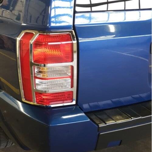 For Jeep Patriot 2007-2015 2016 2017 Chrome Rear Light Lamp Taillamp Cover Trim Decoration Hood Car Styling Exterior Accessories