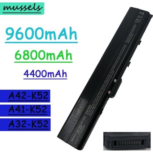 OEING laptop battery for ASUS A32-K52 K42DE K42DQ A42-K52 K42J K42JA K42JB K42JC K42JE K42JK K42JP K42JR K42 K42D K42DR K42F