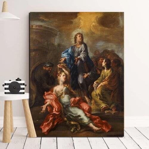 Sacred Heart Of Jesus Old Masters Canvas Prints Picture Modular Paintings For Living Room Poster On The Wall Home Decoration