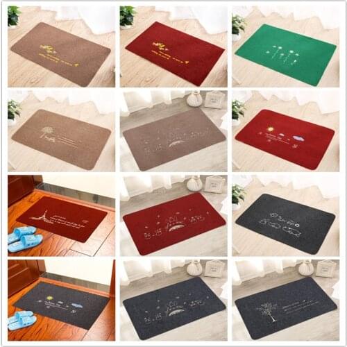 Welcome Waterproof Door Mat Cartoon Cute Totoro Kitchen Rugs Bedroom Carpets Decorative Stair Mats Home Decor Crafts