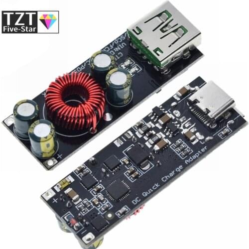 QC4.0 QC3.0 USB Type-C Mobile Phone Quick Charge Adapter 6 -35V Step Down Buck Boost Module for Huawei SCP/FCP Apple PD Qualcomm