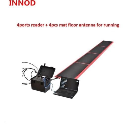 Uhf rfid complete device consisting of software and hardware rfid reader USB&TCP/IP /floor antenna/ tag for race timing system
