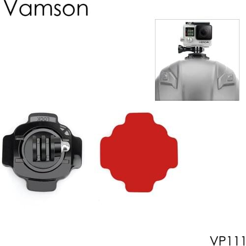 Vamson Adhesive Mounts 3M Sticky For Go Pro Hero 8 7 6 5 Curved Flat Mounts Sticky Pads For DJI OSMO Action for Yi 4K VP106