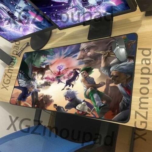 XGZ animation mouse pad office computer desk pad black lock edge Hunter high definition cartoon customized personalized rubber a