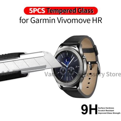 9H Tempered Glass Film for Garmin Vivomove HR Screen Protector Smart Watch Anti-Scratch For Garmin Vivomove Glass Protect