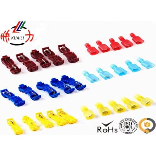 600PCS Quick Splice Connector Terminal red blue yellow Wire Connectors Fully insulated male and female terminal