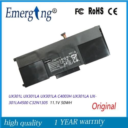 Original 11.1V 50Wh New Laptop Battery C32N1305 for ASUS Zenbook UX301L UX301LA UX301LA C4003H UX301LA UX301LA4500