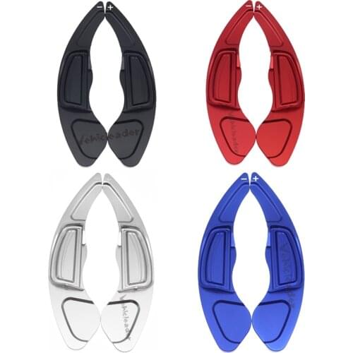 Pair Steering Wheel Paddle Shift Extend Car Extension Shifter Aluminum For Honda City Civic Fit CR-V Black Red Blue Silver