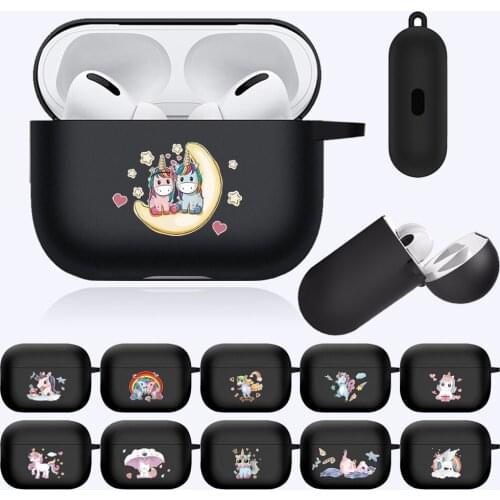 Unicorn pattern series AirPods Cases For Apple AirPods Pro A2084 A2083 Soft Silicone Bluetooth Wireless Earphone Charging Box