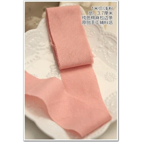Dailylike Cotton Ribbons Cotton Strips Fabric Ribbon Patchwork Textile for Wrapping Fabric Edges Sewing Fabric DIY Gift Wrapping