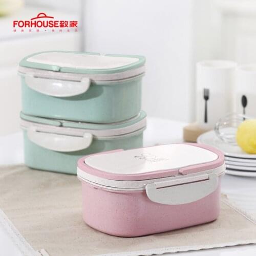 Child Lunch Box Three Layer Bento Box Portable Food Container for Kids with Handle and Spoon