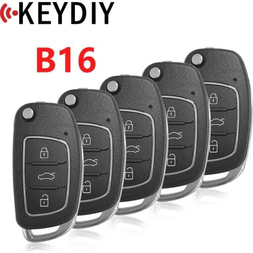5PCS/LOT)B16 KEYDIY Remote Control 3 Button B Series Remote Control For KD900 URG200 KD200 Make New Remote Key