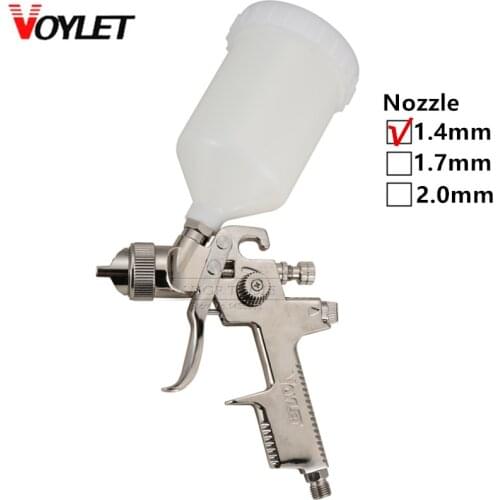 HVLP Spray Painting Of Gravity 1.4mm 600ml Plastic Cup For Car Painting Low Pressure Spray Gun