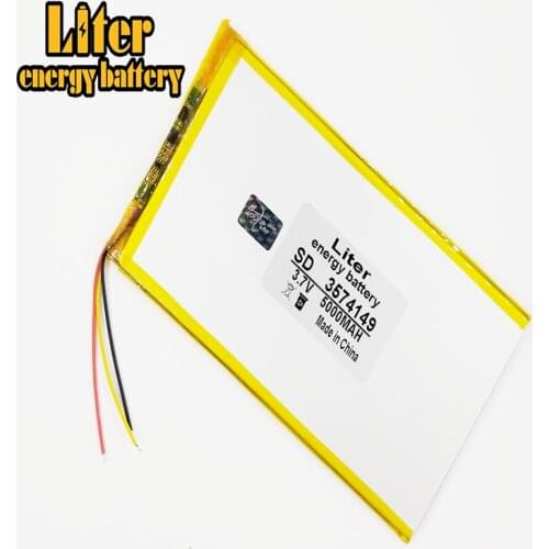 3 line Polymer lithium batteries 3.7V 5000mAh 3574149 For Rechargeable Li-ion Cell 7 inch 8 inch 9inch