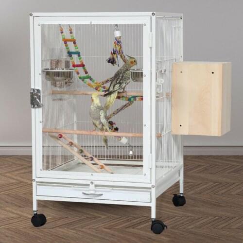 Metal Bird House Parrot Bird Cage Peony Wren Breeding Cage