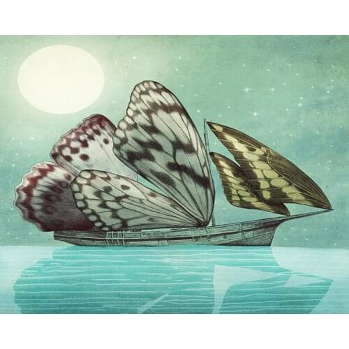 DIY Painting By Numbers Voyage Kit Oil Picture By Numbers Butterfly Animals Wall Art Painting on Canvas Home Decoration Gift