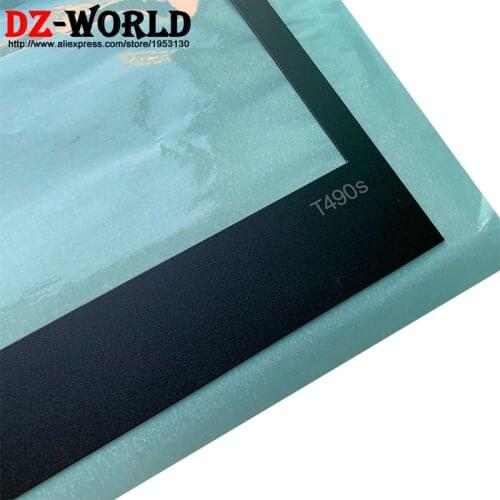 New LCD Bezel Screen Front Frame Mylar Sticker for Lenovo Thinkpad T490S IR Standard Camera Laptop with Double-Sided Adhesive