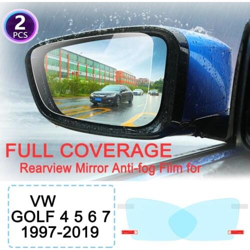 Full Cover Anti Fog Rainproof Film Rearview for Volkswagen VW Golf 4 5 6 7 Sportsvan 1997~2019 Golf MK4 MK5 MK6 MK7 Accessories